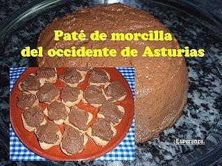 Paté de morcilla del occidente de Asturias