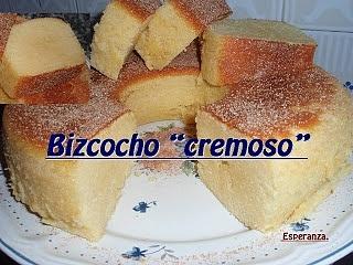 Bizcocho cremoso