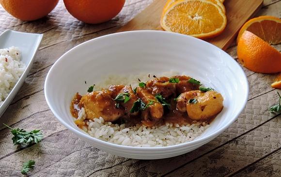 Pechugas de pollo a la naranja