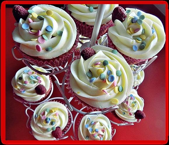 Cupcakes de frambuesa y limón