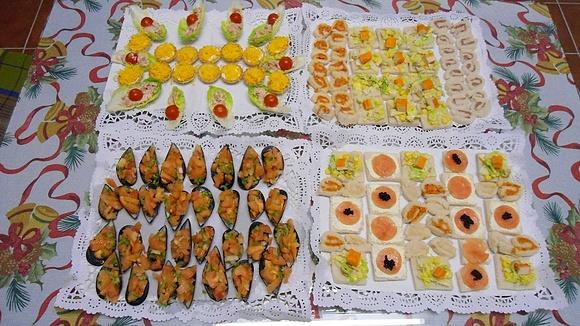 Entrantes, aperitivos y canapés para fiestas