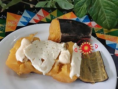 Plátano maduro sancochado