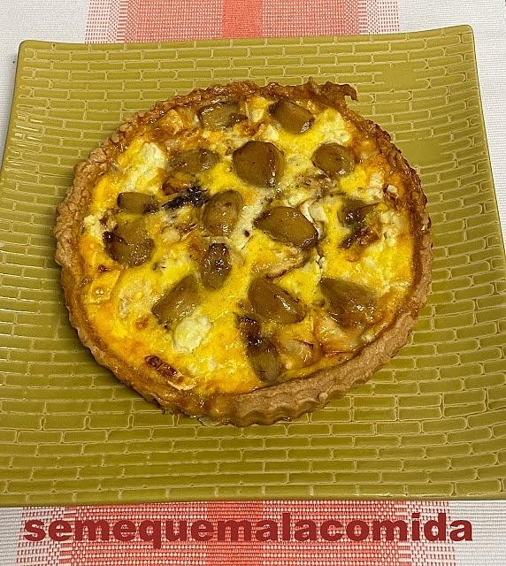 Tarta de ajo caramelizado