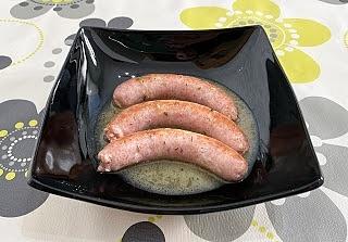 Salchichas al limón y tomillo