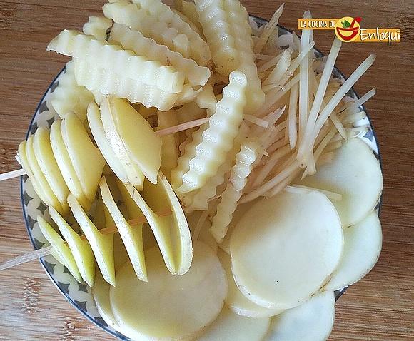 5 formas divertidas de cortar patatas