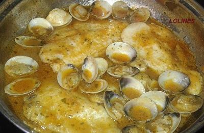 Lenguado en salsa de vino blanco