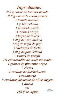 Albóndigas de la bisabuela