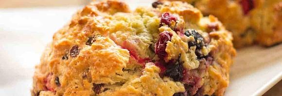 Scones de arándanos