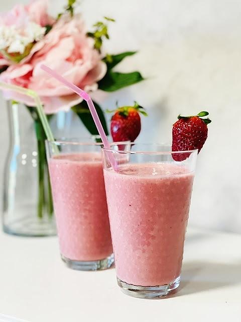 Batido de fresas en Thermomix
