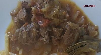 Ternera encebollada