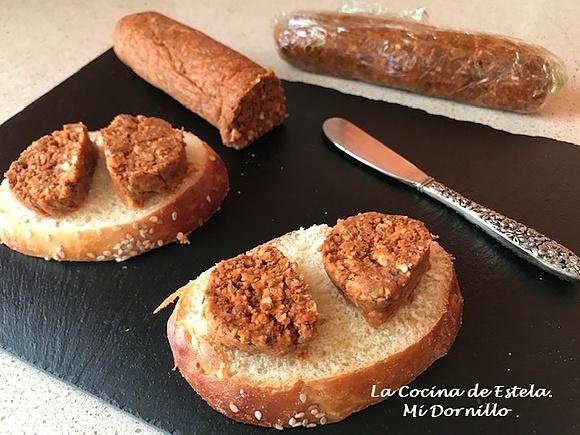 Chorizo vegano sin gluten