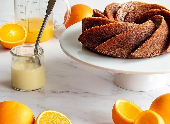 Bizcocho de naranja sin azúcar