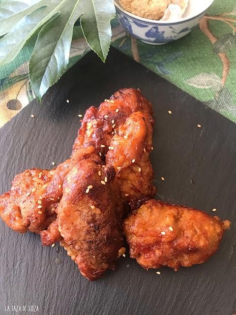Alitas de pollo coreanas