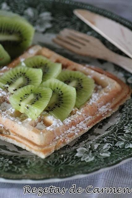 Gofres con masa madre