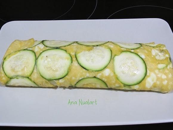 Rollo de calabacín y ternera