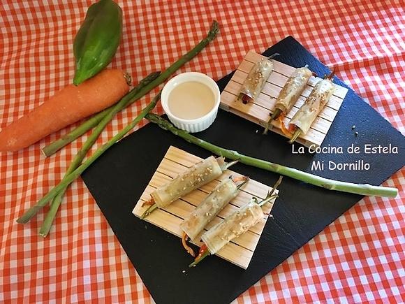 Rollitos crujientes de verdura