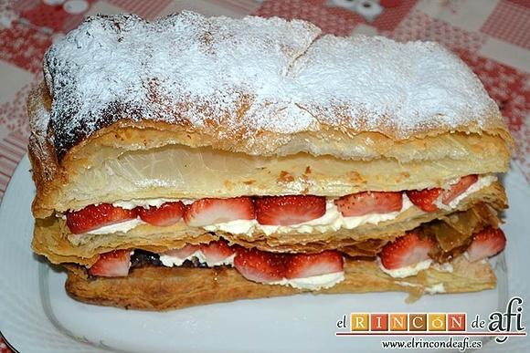 Milhojas de fresas