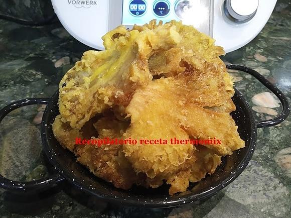 Setas en tempura con thermomix
