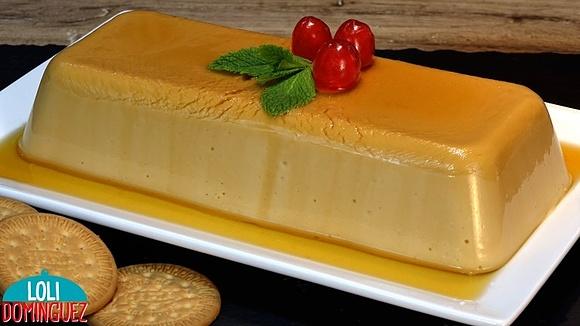 Flan de galletas María fácil sin gelatina ni horno