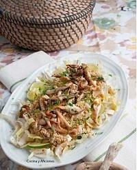 Ensalada de quinoa y setas deliciosa