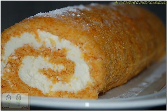 Brazo gitano de calabaza y queso