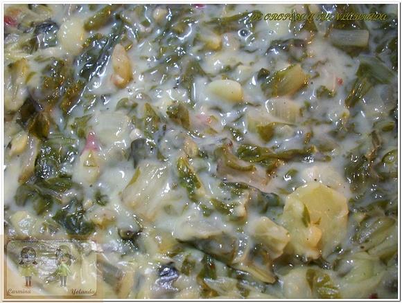 Acelgas a la crema
