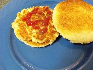 Hamburguesa de panga y gambas
