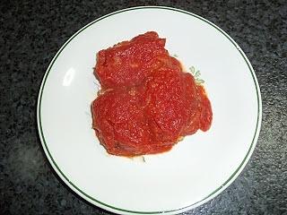 Bacalao con tomate y pimiento