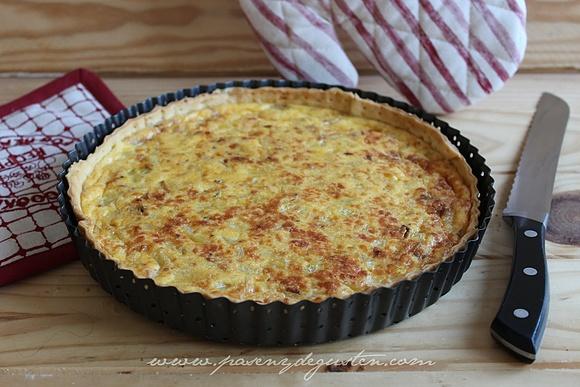 Quiche de cebolla y queso manchego