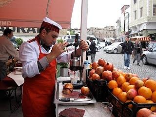 Zumo de Naranja y Granada