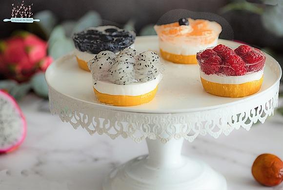 Pastelitos de mango y frutas para keto