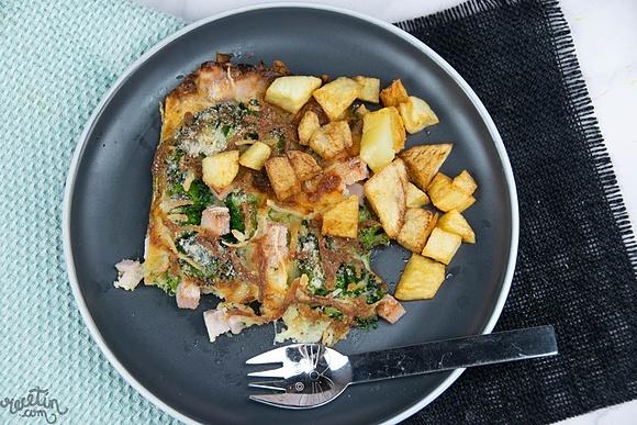 Brócoli gratinado con queso