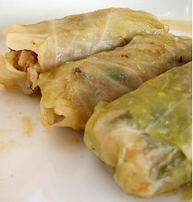 Rellenos de col a la griega