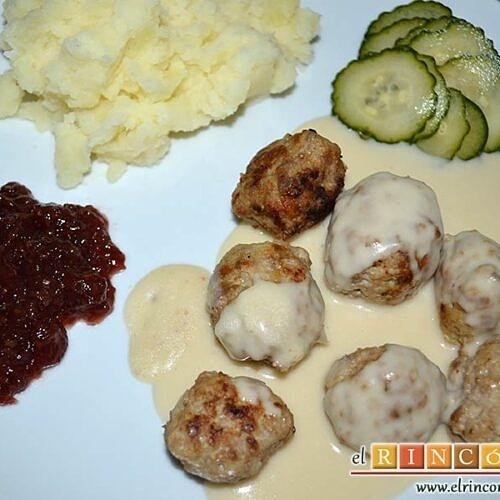 Albóndigas suecas o Köttbullar