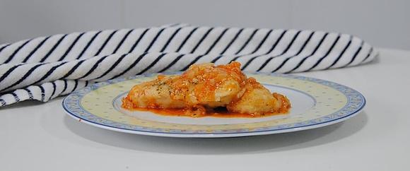 Merluza en salsa rápida para Navidad