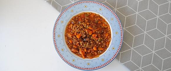 Lentejas con chorizo picante y pimentón
