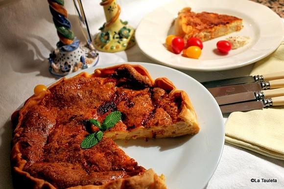 Quiche de gambas y merluza La Tauleta