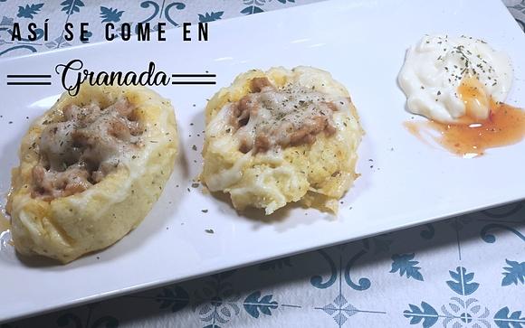Nidos de patatas tapa de aprovechamiento