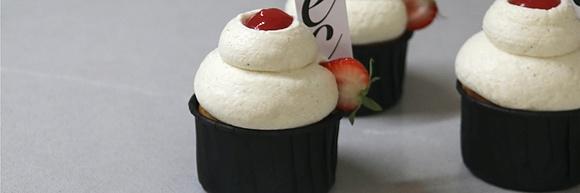 Cupcakes de fresa y Vainilla