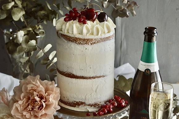 Tarta helada de cava