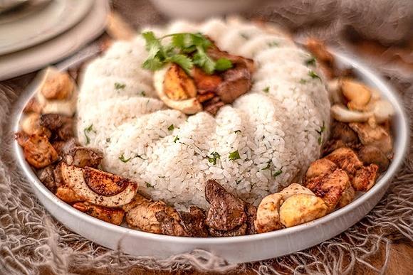Arroz con menudillos