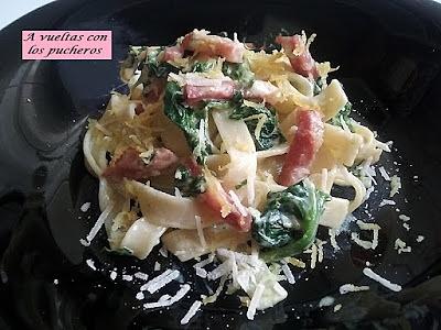 Fetuccini al curry con mascarpone
