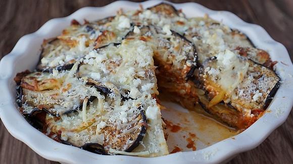 Pastel de atún, berenjena y patata