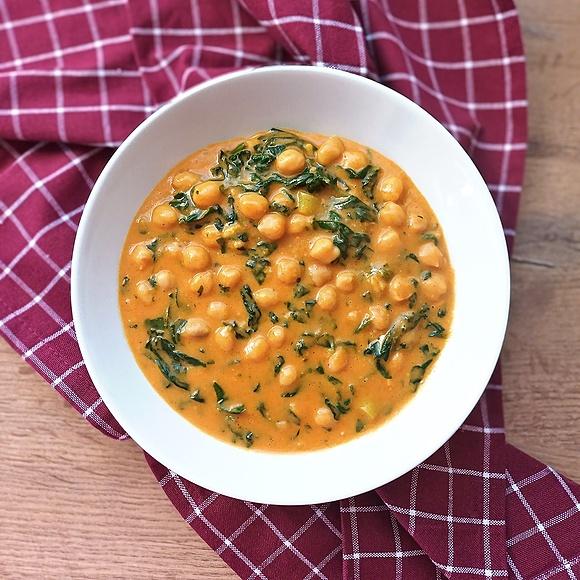 Garbanzos al curry express