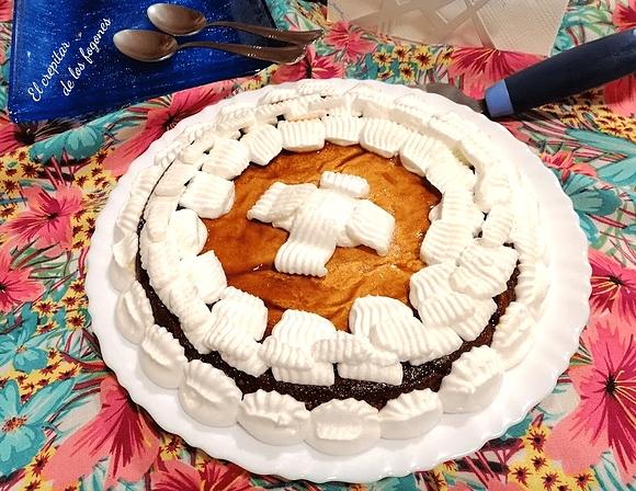 Flan de café y chocolate