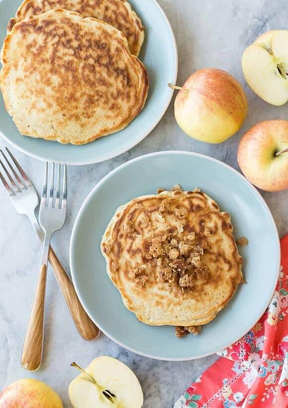 Panqueques crujientes de manzana: desayuno reconfortante con un toque crocante
