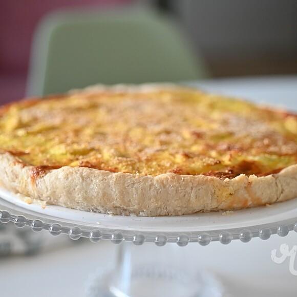 Quiche de calabacín con nata agria