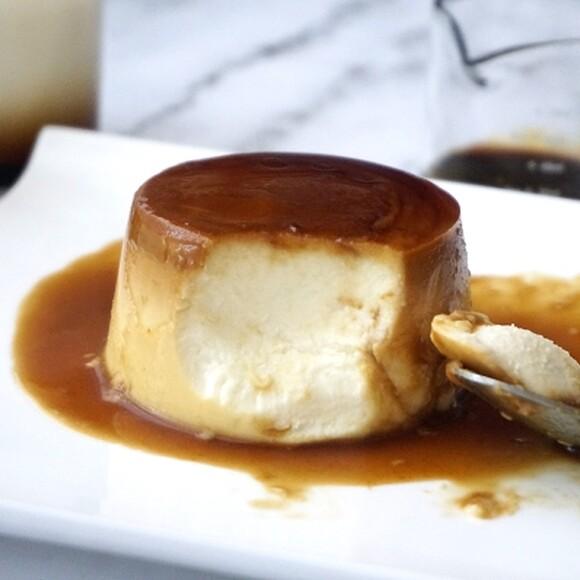 Flan de queso sin horno