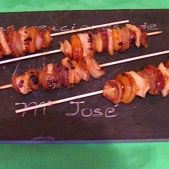 Brochetas de Pollo Dulces
