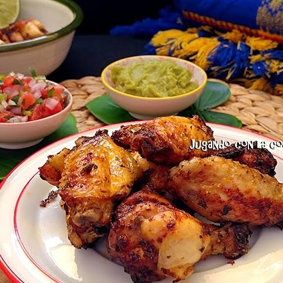 Alitas de pollo mexicanas en Airfryer